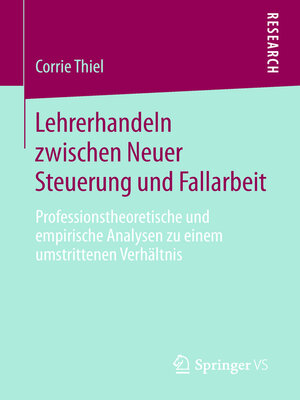 cover image of Lehrerhandeln zwischen Neuer Steuerung und Fallarbeit